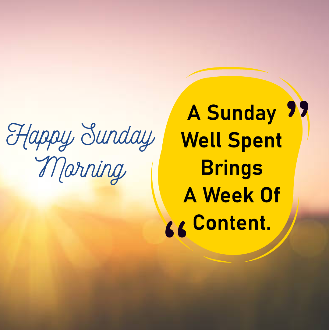 Sunday greeting post template